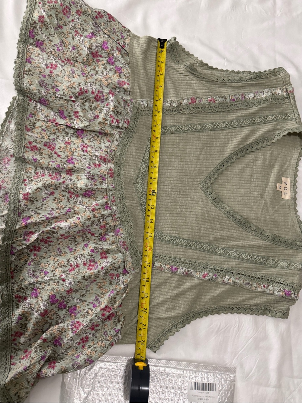 POL Olive Floral Wide-Leg Pant-Set with Pink Accents - Picture 3 of 8